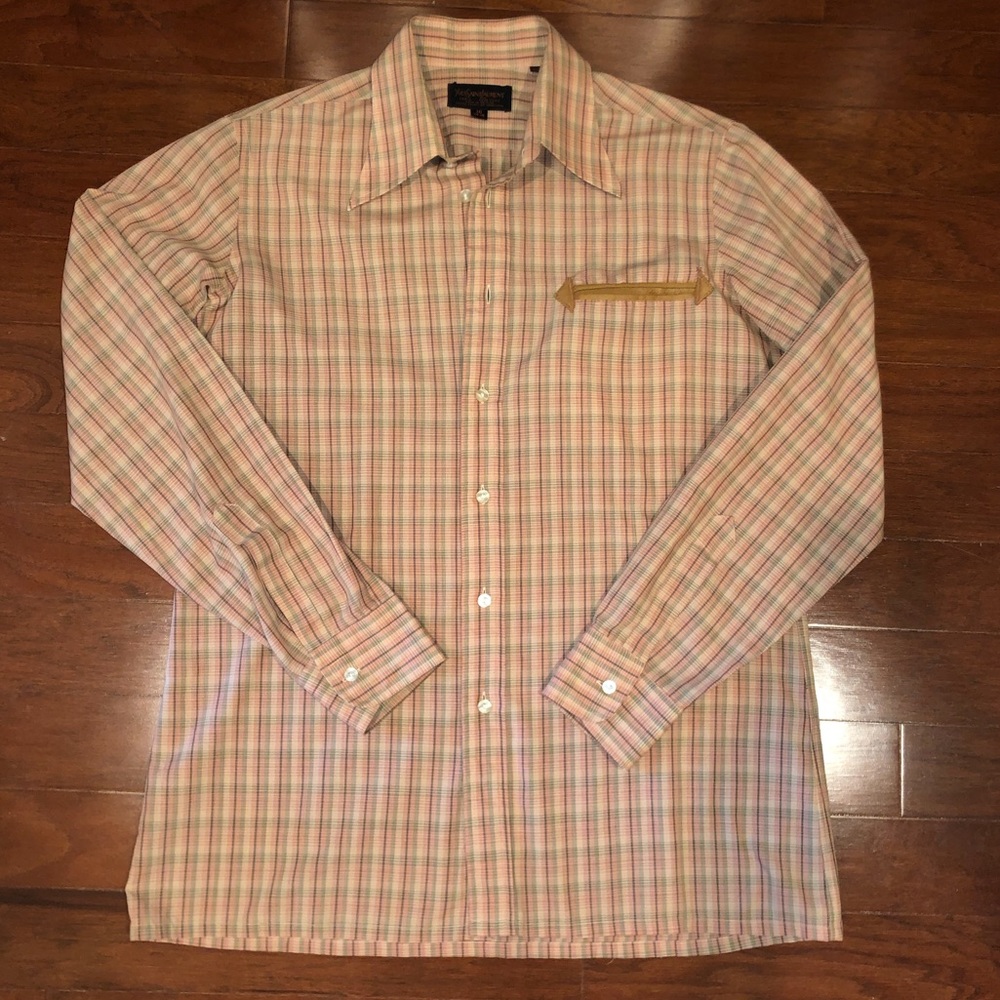 MINT Vintage 80’s Yves Saint Laurent Western Shirt - Picture 2 of 12
